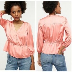 J. Crew Peplum V-Neck Top Petite 4